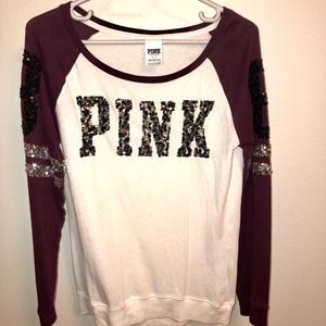 Sequin VS Pink Long Sleeve